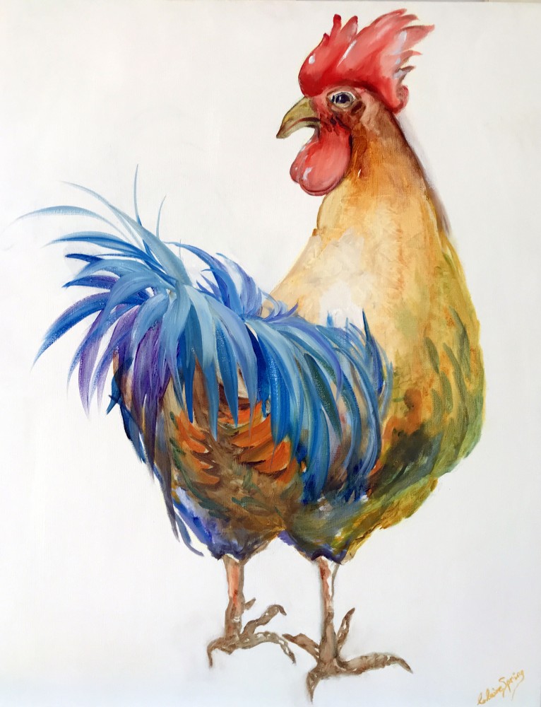 Bantam Cockeral (Sold) $1200 by Claire Spring