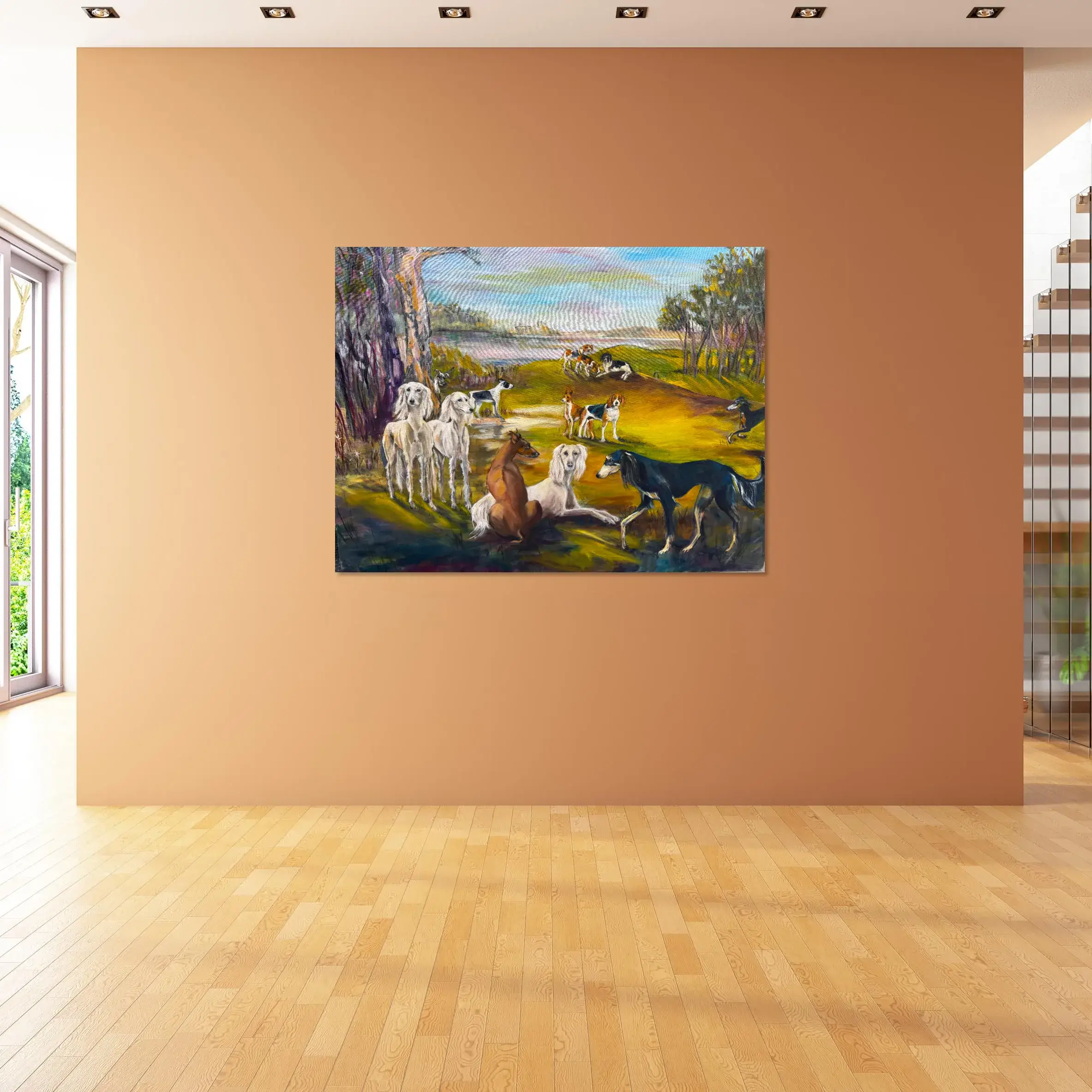 To Hounds on Lounge room.webp